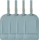 Faux Leather Luggage Tags For Suitcase Tag Set Privacy Protection With Identi   