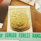 Vintage Smokey The Bear Souvenir Lot  Handouts  Badge  Envelope  Etc 