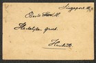 Straits Settlements Malaya Upss 11 Postal Card Singapore To Aachen Germany 1892