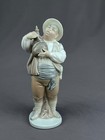 Lladro  5165  a Toast    8 1 4  Man With Leather Bottle -by Sancho Panza  Mint