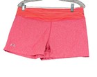 Under Armour Women   s Size Lg Mid Rise Athletic Tight Shorts Pink