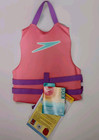 Speedo Child Pfd Life Jacket Vest - Pink Rose Us Coast Guard Approved 30-50 Lbs