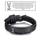 Christ Archangel St  Michael Prayer Protection Catholic Silicone Adjustable B   