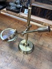 Vintage Table Top Adjustable All Brass Jewelers Nautical Magnifying Glass