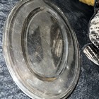 Old Christofle Oval Tray Dish Silver Plated France Paris Hallmarked 20th C 12 x8