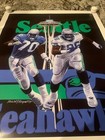 1997 Sga Seattle Seahawks Nfl Schedule Football Poster 19x27 Cortez Kennedy Hof
