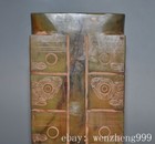 8 2 old Chinese Liangzhu Culture Old Jade Carved Sacrifice Jade Cong Statue