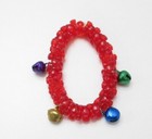 New--christmas Red Jingle Bell 2 Piece  Girl s Jewelry Set-cute