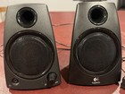Logitech Desktop Speaker System  Set Of 2 Speakers  Black  Tested  All Cabling 