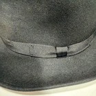 Hats In The Belfry 100  Wool Fedora Hat Size Large Black With Feather