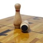 Shuffleboard Bowling Pin Set With 10 Pcs Premium Hardwood Bowling Pins Durabe   