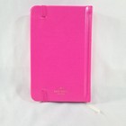 Kate Spade Pink This Just In  Notebook Small Size Gold Edge Elastic Strap New