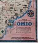 Vintage Pictorial Map 1933 Ohio Commission Century Of Progress Int l Exposition