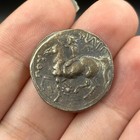 Rare Ancient Greek Tetradrachm Coin With King Image