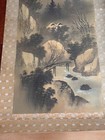 Japanese Painting Hanging Scroll With Box  Antique Japanese Art