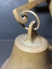 Nautical Antique Finish Brass Bell With Anchor Ship Boat Wall Mount Decor Bell