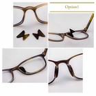 2 Pairs Non-slip Adhesive Silicone Nose Pads For Eyeglass Sunglasses Us Seller