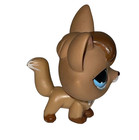 Rare Littlest Pet Shop Sportiest Brown Fox Blue Teardrop Eyes - 2007 Lps  673