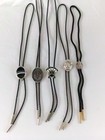 Lot Of Five Bolo Ties And Clips