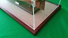 34x14x30 Acrylic Plexiglas Display Case Box Tall Model Ships Walnut Wooden Base
