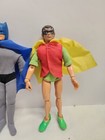 Vintage 1970   s Mego 8  Batman  robin Doll Action Figure  read 
