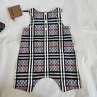 Burberry Check Playsuit   Hat  6m