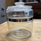 Vintage Pyrex Flameware Usa 7756-b  Percolator   Ss Strap  Lid And Handle
