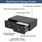 Trunk Dual Drawer Storage System For 2015-2025 Jeep Wrangler Jk Jl Ford Bronco