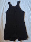 Antique 1920s Wool Bathing Suits Lot Of 3  Black   Blue  One Signed Bradley