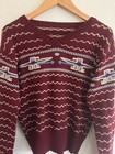 Vintage 1940s 1950s Inspired Thunderbird Knitted Sweater