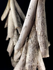 Pair 18  White Wood Christmas Trees - Tabletop Handmade Counrty Primitive Rustic
