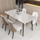 Slate Dining Table Rectangular Kitchen Desk Breakfast Furniture For 6-person