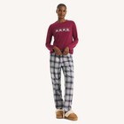 Nautica Women s Plaid Family Pajama Pant Set Grey Heather Size L