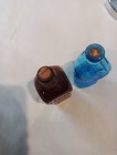 2 Miniature Bottles Amythest Elixir   Blue Fish