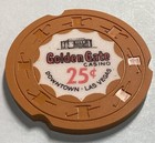 Golden Gate 25 Cent Casino Chip- Mint Condition Sample Chip- Las Vegas