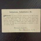 1890s Victorian Trade Card     National Lead Company     Antique Paint Advertising