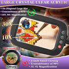 10x 30x Large Magnifying Glass With Light And Stand   5-inch Lighted Magnifier 7
