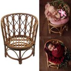 Newborn Photography Prop Rattan Chair Bamboo Bed Bebe Basket Shooting Photo Prop