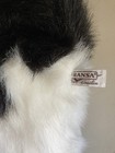 Hansa Standing Long Hair Plush Cat Black White Stuffed Animal Realistic 12  Tall