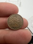 Canada 1947 1 Cent Copper One Canadian Penny George Vi Coin 