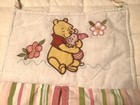 Vtg Winnie The Pooh   Piglet Disney Hanging Diaper Holder Stacker Pink Striped