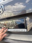 Custom Black European License Plate - Personalized Embossed Metal Sign