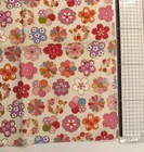 Japanese Furoshiki Wrapping Cloth Sakura Plum Floral Pattern Cotton Pink 50cm