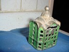 Sweet Little Old Antique Cast Iron Building Coin Bank