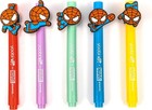 Lot Of 6 Yoobi Marvel Mini Markers Multicolor Interchangeable Spider-man Charms