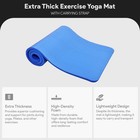 Gocloud 1  Extra Thick Exercise Yoga Mat With Carrying Strap  Blue  open Box 