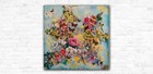 Ooak Mixed Media Acrylic Heart Landscape Painting Art Decor 24   x24   