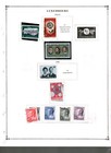 Collection  Luxembourg Part B Scott Pages  1963 1983  Cat  114  Mint   Used