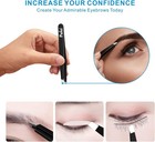 Pefei Tweezers Set - Professional Stainless Steel Tweezers For Eyebrows - Great 
