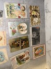 Lot Of 10 Vintage And Antique Valentines Victorian Gorgeous Art